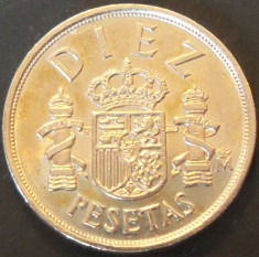 Moneda 10 PESETAS - SPANIA, anul 1983 *cod 2151 B = A.UNC foto