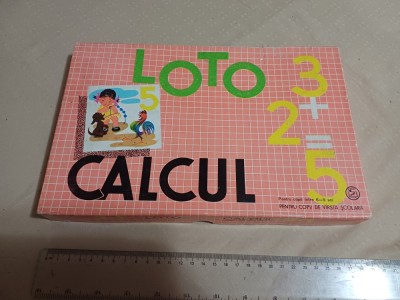 JOC VECHI ROM&amp;Acirc;NESC* LOTO CALCUL *STAS 1975 * COMPLET, NOU foto