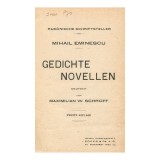 M. Eminescu, Gedichte - Novellen, prima ediție, cu dedicația traducătorului