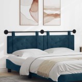 vidaXL Cap de pat suspendat Pe perete albastru 190 x 55 x 5 cm Catifea 42031727