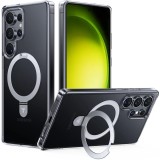 Husa Samsung Galaxy S25 Ultra Torras Ostand MagSafe Series, transparenta