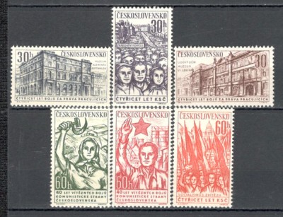 Cehoslovacia.1961 40 ani pc XC.315 foto