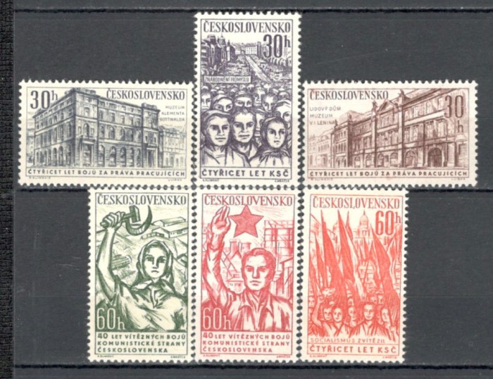 Cehoslovacia.1961 40 ani pc XC.315