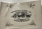 Cumpara ieftin 1985 Felicitare Catedra de Geografie / Universitatea UAIC Cuza Iasi comunism