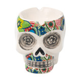 Scrumiera 3D Craniu, 13 x 13 x 13 cm, lut, Multicolor, General