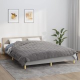 VidaXL Pătură cu greutăți, gri, 200x235 cm, 15 kg, material textil