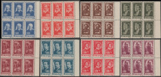 1947 Romania - Institutul de studii romano-sovietic, bloc de 6 timbre LP 215 MNH foto