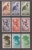 Fernando Poo 1964 - Francolin cu g&acirc;t inel, Rate Mallards, Marele Touraco Albastru, 3 Serii, MNH, Nestampilat