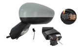 Oglinda exterioara Citroen C3, 03.2010-12.2016, Stanga, reglare electrica; grunduit; incalzita; geam convex; cromat; 7 pini; cu semnalizare; baza ogl