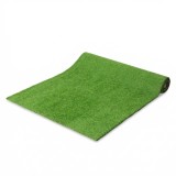 Outsunny Gazon Artificial pentru Exterior 1m x 4m, Covor Verde Sintetic cu &Icirc;nălțime de 10mm, Drenant, Ideal pentru Grădini, Terase, Familii, Animale d
