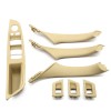 Set 4 manere + 3 ornamente usi interioare, potrivite BMW Seria 5 F10 F11 - Bej