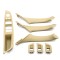 Set 4 manere + 3 ornamente usi interioare, potrivite BMW Seria 5 F10 F11 - Bej