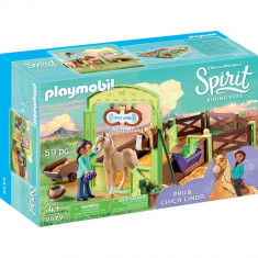 Playmobil Spirit - Spatiu ingrijire cai - Pru &amp;amp;amp; Chica Linda foto