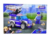 Set constructie politie 4 in 1 ZEKO 912031 Masina politie