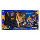 Set politie, culoare multicolor, material plastic dur, accesorii incluse, binoclu, catuse, insigna si pistol, vesta