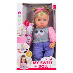 Papusa blonda interactiva Baby Doll o buna prietena 12 melodii 5 sunete +3 ani foto