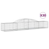 Cumpara ieftin Cosuri gabion arcuite, 30 buc., 300x50x40/60cm, fier galvanizat