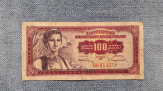 100 Dinara 1955 Iugoslavia dinari foto