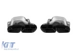 Set de varfuri negre tip A Design potrivite pentru Mercedes C-Class W205, C205, S205, A205 dupa 2019, GLC X253, GLC Coupe C253 dupa 2015 Performance A