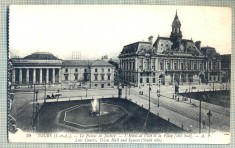 AD 75 C. P. VECHE -TOURS- LE PALAIS DE JUSTICE-L&#039;HOTEL DE VILLE - FRANTA 1918 ?