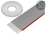 Cablu bandă 1,27mm Cu 9x28AWG neecranat PVC