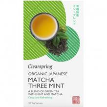 Ceai Verde Matcha Menta Bio 20 doze Clearspring Cod: 5021554001577 foto