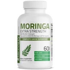 Extract din frunze de Moringa Oleifera 5000mg, 60 capsule vegetale, Bronson Laboratories