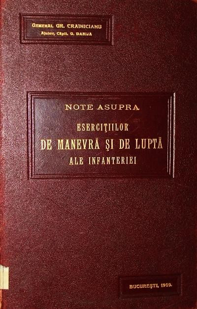 NOTE ASUPRA ESECITIILOR DE MANEVRA SI DE LUPTA ALE INFANTERIEI