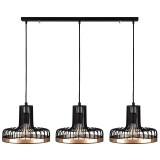 Lustra tip pendul Eva, metal, negru, 100 x 20 x 112 cm