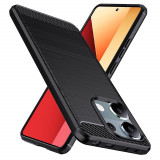 Cumpara ieftin Husa pentru Xiaomi Redmi Note 13 Pro 4G / Poco M6 Pro 4G, Techsuit Carbon Silicone, Black