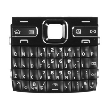 Tastatură Nokia E72 QWERTY Neagră foto