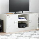 vidaXL Comodă TV, alb, 99x39x44 cm, oțel