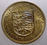 B.426 JERSEY ELIZABETH II 1/4 SHILLING 3 PENCE 1957 XF/AUNC