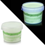 Vopsea invizibila fluorescenta reactiva UV, transparenta verde - 100 g