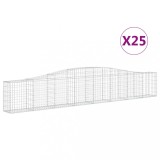 Cumpara ieftin Cosuri gabion arcuite 25 buc, 400x30x60/80 cm, fier galvanizat