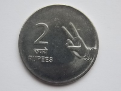 2 RUPEES 2010 INDIA foto