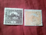 Serie Cehoslovacia 1919 - 7+7+2 valori , dantelat, nedantelat , stampilate