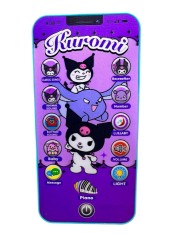 Telefon de jucărie Kuromi cu sunete lumini și pian
