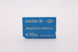 Card memorie SanDisk Memory Stick Pro Duo Magic Gate 512 MB, Sony