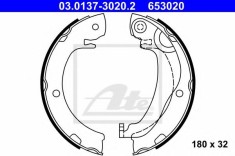 Set saboti frana, frana de mana TOYOTA COROLLA Verso (ZER, ZZE12, R1) (2004 - 2009) ATE 03.0137-3020.2 foto