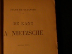 DE KANT A NIETZSCHE-JULES DE GAUTIER- foto