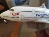 Macheta uriașă de avion Virgin Atlantic | Decoratie | Perfect pt Cadou