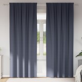 vidaXL Perdele cu perdele 2 pcs Antracit 260 x 140 cm Poliester