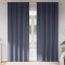 Perdele opace cu perdele 2 pcs Antracit 245 x 140 cm Poliester