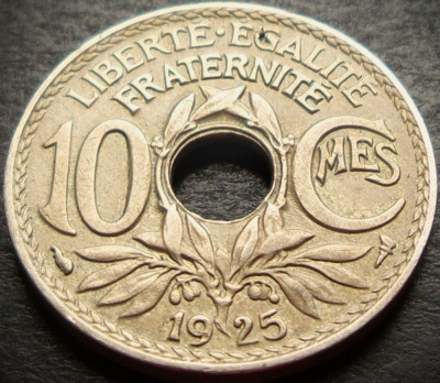 Moneda istorica 10 CENTIMES - FRANTA, anul 1925 * cod 990 A foto