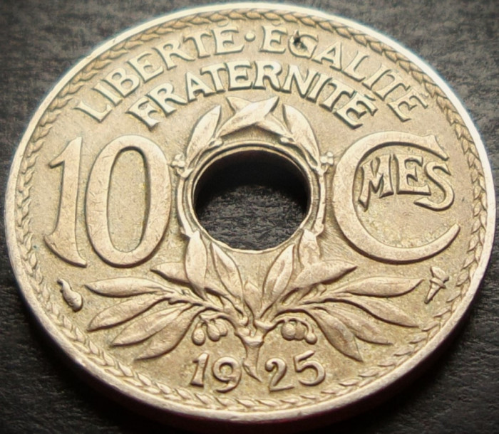 Moneda istorica 10 CENTIMES - FRANTA, anul 1925 * cod 990 A