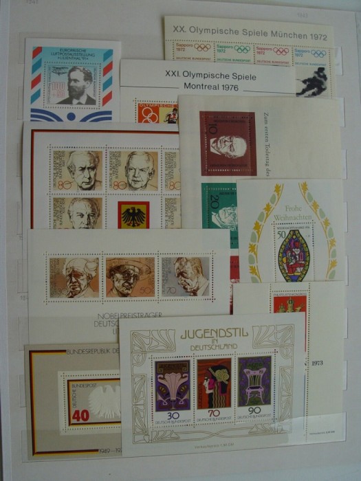 GERMANIA 1968-1991 10 COLITE NESTAMPILATE