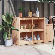 vidaXL Dulap bucătărie de exterior, 106x55x92 cm, lemn masiv pin 832353