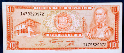 PERU 10SOLES DE ORO -1976 UNC foto