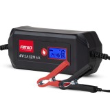 Incarcator baterie auto si moto digital AMiO STD GEL AGM WET max 6A 6V 12V, afisaj digital, 6 programe, regenerare automata